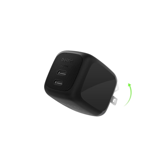 Cargador Belkin de 2 puertos USB C, 67 W, GaN, doble puerto para MacBook