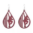thumbnail image 6 of RSAMD Trendy New Colored Cutout Ballet Teardrop Wooden Statement Earrings for Women-Yellow, 6 of 9