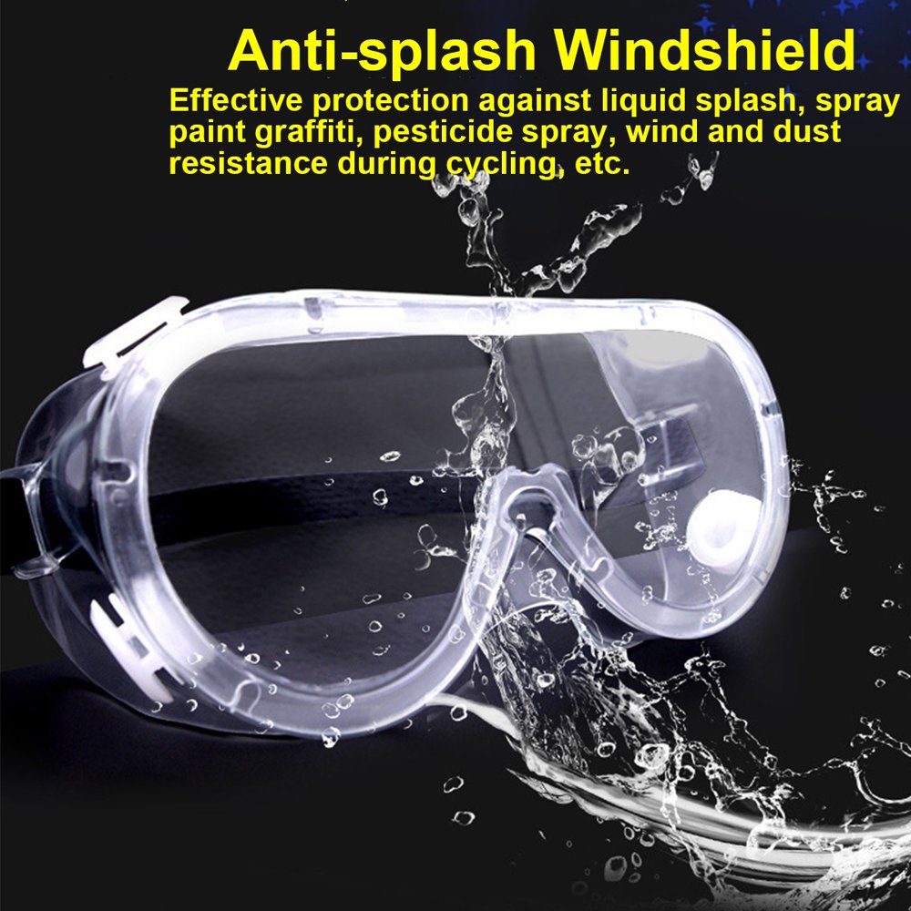 1/50Pcs Safety Goggles Glasses Transparent DustProof Glasses Working