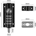 thumbnail image 5 of Cerradura de puerta codificada, Yideng Cerradura de puerta recodificable de 4 ruedas Cerradura de combinación sin llave resistente al agua con tornillos unidireccionales de alta seguridad pa, 5 of 5