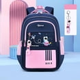 thumbnail image 2 of MIASHUI Sac à Dos pour Enfants Sac d'École Tissu Léger Résistant à l'Eau avec Multiples Compartiments Design de Dessin Animé Mignon Idéal pour Garçons et Filles, 2 of 3