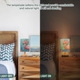 thumbnail image 5 of Flamingo Flowers Bedside Table Lamp LED Warm Lights with USB Charging Port Retro Cylinder Desk Lamps, 5 of 7