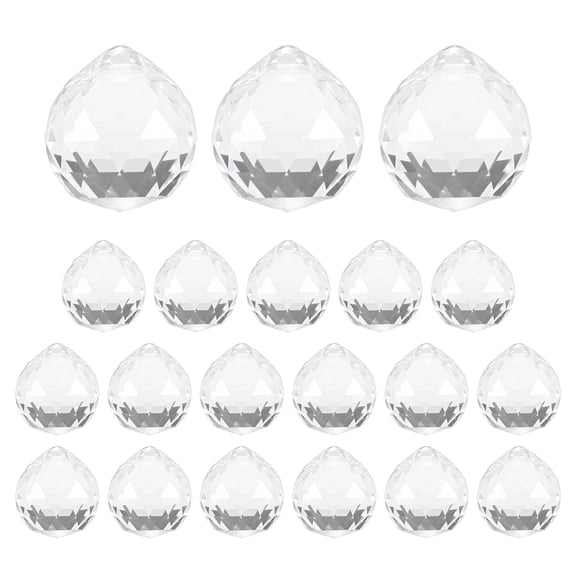 20-Pack Crystal Ball Prisms, 24mm/0.94 Inch Hanging Crystals Chandelier Prisms for Home/Windows/Garden/DIY[Clear]
