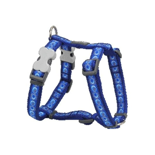 Red Dingo DH-CO-DB-LG Dog Harness Design Cosmos Dark Blue- Large
