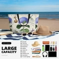 thumbnail image 5 of Xecao Vintage Flower for versatile beach bag for women includes zipper pockets and waterproof material, ideal for vacations and adventures., 5 of 7