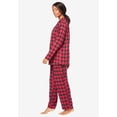 thumbnail image 3 of Dreams & Co. Plus Size Classic Flannel Pajama Set, 3 of 6