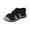 Black, variant on Wedge Sandals for Women Women's Plush Open-toe Comfortable Soft Warm Home Slippers