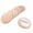 Beige, variant on RUseeN 10pcs Loose Powder Puff Round Velour Face Makeup Compact Body Container Setting Pressed Blending Foundation Cream Make Up Ribbon Strap Sponge Cushion Applicator (Beige)