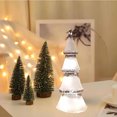 thumbnail image 4 of Christmas Glass Ambience Lights,Christmas Tree Light up Mini Tabletop Xmas Tree Light Holiday Figurine Tree Decorations for Living Room Fireplace Party, 4 of 4