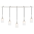 thumbnail image 2 of Woodbridge Lighting Chelsea 5Lt Cylinder Linear Pendant in Satin Nickel/Sand, 2 of 4