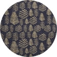 thumbnail image 2 of Addison Rugs Mayfield Premium Machine Washable Transitional Holiday Black Round Rug, 8' x 8', 2 of 6
