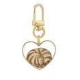 thumbnail image 1 of Llavero de metal en forma de corazón Unbranded miaoji gato Dragon Li dorado 3,2x3cm, 1 of 3