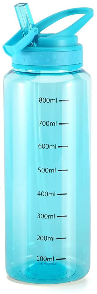 33OZ Water Bottle Drinking Tumbler With Straw and Brush  BPA Free Dish Wash Safe 