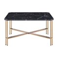 thumbnail image 1 of Steve Silver Daxton Black Faux Marble Square Cocktail Table, 1 of 9