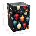 thumbnail image 5 of Bowling Leak-Proof Foldable Car Garbage Can with Lid and Hanging Storage Bag - Mini Trash Can for Car Trash Can, 5 of 6