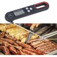 thumbnail image 4 of Topyond Digital Food Thermometer Instantly Read Meat Oven Thermometer Accurate Foldable Cooking Temperature Meter with Battery for Kitchen Food Meat Oven Oil Temperature Measure(Black), 4 of 8