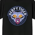 thumbnail image 2 of KPop Demon Hunters Derpy Tiger Delivery Service Adult Black Crew Neck Short Sleeve T-shirt, 2 of 4