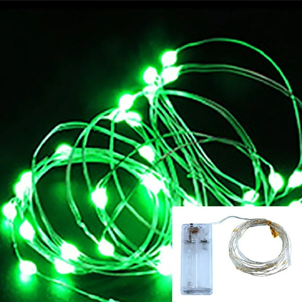 Luces Led a Pilas,1M 2M 3M Mini LÁMpara Alambre de Cobre Guirnalda Cadena Luces de Navidad con Pilas para Casa Dormitorio Navidad Fiestas Boda DecoraciÓN,Devolución gratis
