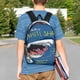 thumbnail image 4 of Easygdp Great White Shark Mochila Ligera de 15 Pulgadas para Estudiantes, Mochila Cómoda para la Escuela y Viajes, Correas Ajustables, 4 of 6