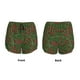 thumbnail image 3 of Balery Red Snake Pantalones cortos deportivos para mujer con forro y dos bolsillos, elásticos, para entrenamiento, gimnasio, yoga-Small, 3 of 7