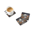 thumbnail image 4 of Cavalier Spaniel Spooky Halloween Foam Coaster Set of 4 3.5 in x 3.5 in, 4 of 5