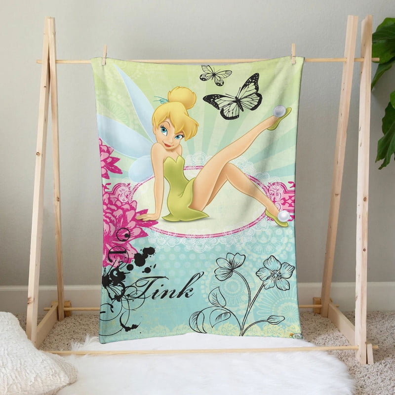 Tinkerbell Anti Pilling Flannel Blanket Gifts for Fans Lover Girls Boys Women Present Hoodie Him Bed 30"x40"