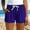 Purple, variant on Only Moment Womens Lightweight Shorts Mesh Fabric with Pockets High Waisted Stretch Long Bermuda Shorts for Summer Dressy Casual Running Shorts for Women Purple,XS