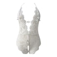 thumbnail image 1 of Gibobby Ropa sexy de mujer para sexo Conjunto de sujetadores sexy súper push-up para mujer, lencería transparente, brasier de encaje y bragas a juego para mujer(Blanco, G), 1 of 5