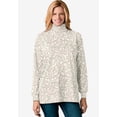 thumbnail image 3 of Woman Within Plus Size Perfect Printed Long-Sleeve Turtleneck Tee, 3 of 6