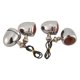 thumbnail image 1 of 4Pc Chrome Motorcycle Turn Signal Light Led Motor Lamp Bulb For Cafe Racer, 1 of 5