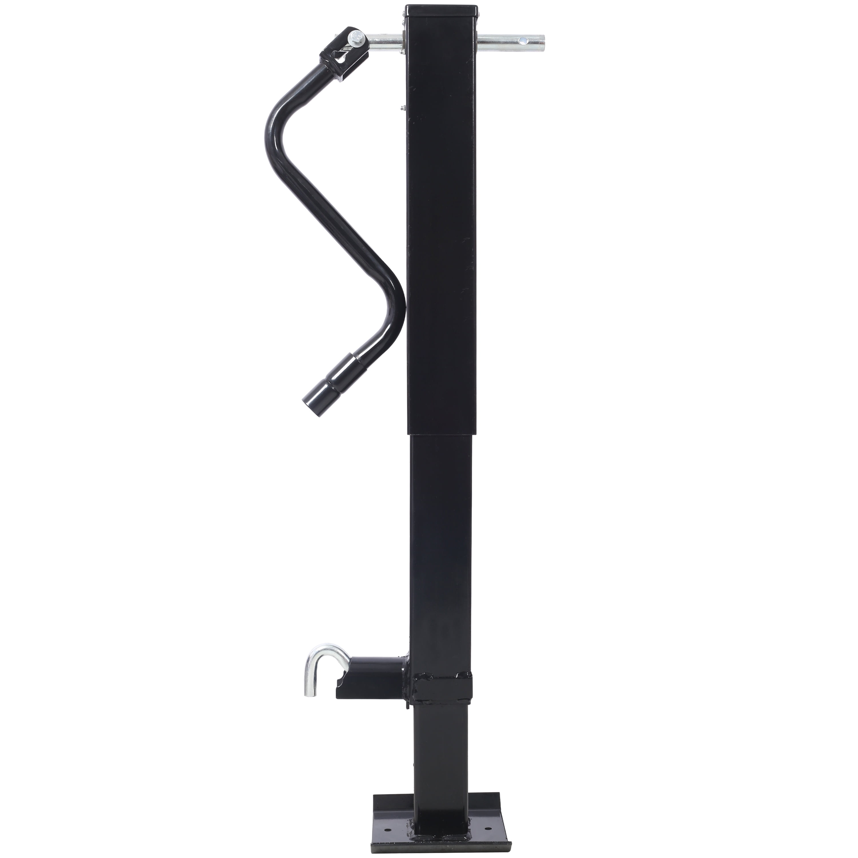 Acpouw Weld On Trailer Jack, 12,000 lbs. Capacity, Sidewind Crank, No Mount Square Jack Tube,26 Inch Travel, Heavy-Duty Square Tube