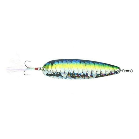 Nichols Lures 4FS16-34 4" Lake Fork Flutter Spoon, Snow, 3/4oz, Multi, One Size