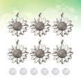 thumbnail image 1 of SWETRACE 10Jgo Accesorios Funcionales De Flores En Plata Para Artesanías Creativas, 1 of 8