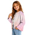 thumbnail image 3 of Grblisyd Girls Sweater Cardigans Fall Knit Button Long Sleeve Cardigan Kids Soft Lightweight Tops for Daily Wear, 3 of 6