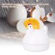 thumbnail image 1 of Escalfadores De Huevos Acero inoxidable en forma de pollo microondas 4 huevos caldera cocina huevo cazadores furtivos Wdftyju Libre de BPA, 1 of 5