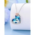 thumbnail image 2 of Dorunmo Mama Bear Crystal Necklace with 2 Cubs Sterling Silver Mother Daughter Son Necklace Polar Bear Pendant Necklace Mothers Day Jewelry Gifts for Women Mom, 2 of 6