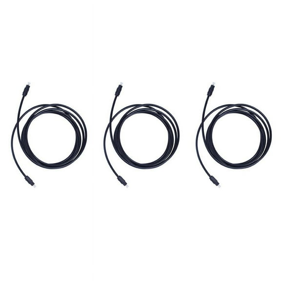 3X Digital Fiber Optical Optic Audio SPDIF TosLink Cable Lead Cord Length:2M