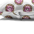 thumbnail image 4 of Pastry Pet Bed, Donuts Strawberry Sprinkles Dessert Yummy Delicious Bakery Goods, Resistant Pad for Dogs and Cats Cushion with Removable Cover, 24" x 39", Pale Fuchsia and Sand Brown, by Ambesonne, 4 of 4