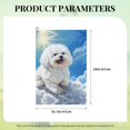 thumbnail image 2 of Golf Towels for Golf Bags For Men Women - Cute Cloud Bichon Frise 24x16in Absorbent Quick Drying Golf Towel for Cleaning Golf Ball Club Golf Bag Accessories with Carabiner, 2 of 8