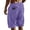 EJ10- Purple, variant on Domzle Casual Shorts for Men Elastic Waist Drawstring Baggy Corduroy Beach Shorts Comfy Golf Summer Shorts with Pockets Navy 5XL