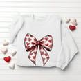 thumbnail image 6 of VKOYWKM Pink Sweatshirts for Women Valentine's Day Pullover Love Heart Graphic Sweatshirt Romantic Long Sleeve Crewneck Sweatshirts, 6 of 7