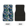 thumbnail image 2 of Naloa Different Cats Christmas Car Foot Mat Set of 4 Pieces - Universal Floor Liner Neoprene Full Set Floor Mats for Cars Trucks SUV, 2 of 7