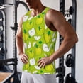 thumbnail image 5 of Cauagu Green Apple Print Men's Sleeveless Muscle Shirts,Tank Tops Quick Dry Workout Tank Top Gym Muscle Tee Fitness Bodybuilding T Shirt for Men-XX-Large, 5 of 7