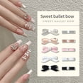 thumbnail image 1 of Joyas para uñas, zapatos de ballet tridimensionales, lazo, cinta, accesorios para uñas de aleación de perla, joyas decorativas, 1 of 5