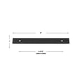 thumbnail image 2 of GlideRite 9 in. Squared Backplate 6-5/16 in. 160mm Center-Center, Matte Black, 2 of 3