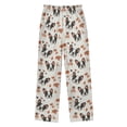 thumbnail image 2 of Wobogo Autumn Bostons Dog Long Pajama Pants Bottoms Soft Sleepwear with Pockets, 2 of 9