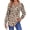 2 Apricot Floral, variant on Fantaslook Long Sleeve Shirts for Women Fall Tops Dressy Casual Blouses Pleated V Neck Tunic Tops