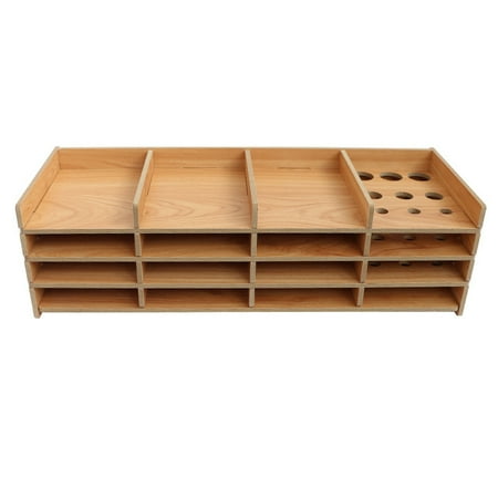 

Nokiwiqis Diamond Painting Tray Storage Wooden Drill Pen Holder Box DIY Multi-Layer Tool Artifact