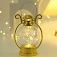 thumbnail image 2 of LCXmlly Battery Operated Lantern LED Lantern Vintage Operated Portable Handle Home Decor Flameless Electronic Lamp Night Light Christmas Party, 2 of 8