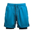 thumbnail image 5 of Rvwovn Men's 2-in-1 Lined Athletic Shorts with Compression Liner Lightweight Workout Running Shorts, 5 of 8